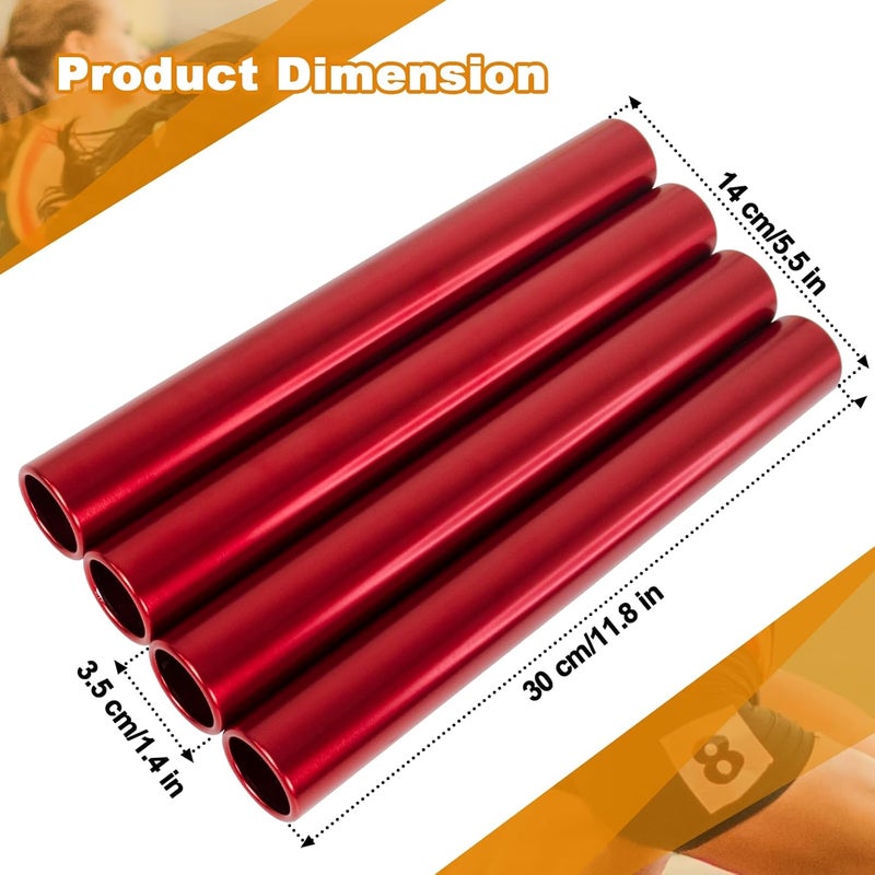 Supvision Aluminum Alloy Relay Batons Sets for Track and Field Durable Lightweight for Sports Teams Suitable for Athletes Seeking High-Performance Equipment in Outdoor Activities - Image 2